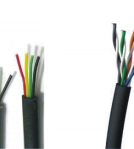 Dây ăng-ten và dây điện thoại bọc dầu