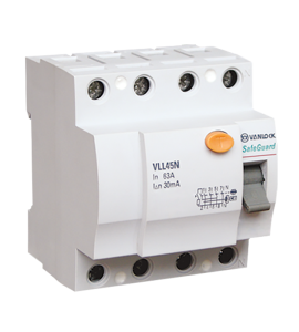 CẦU DAO CHỐNG DÒNG RÒ - RCCB - VLL45N - 4 Cực